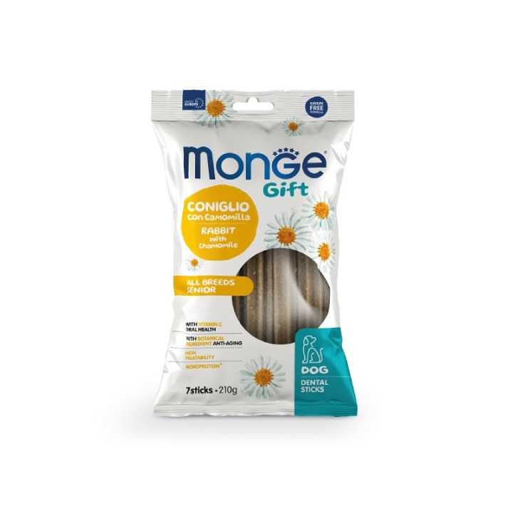 Monge Gift Dental Sticks Senior Coniglio & Camomilla 210 Gr. / 7 Pz.