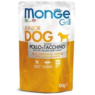 Monge Grill Bustine Puppy & Junior Pollo & Tacchino 100 Gr.