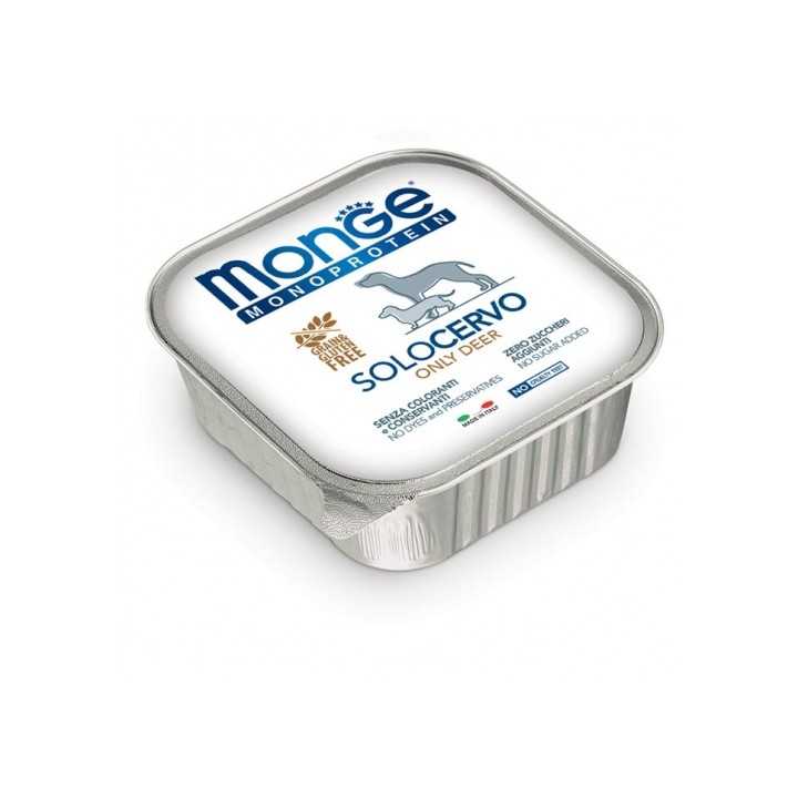 Monge Monoproteico Solo Cervo 150 Gr.