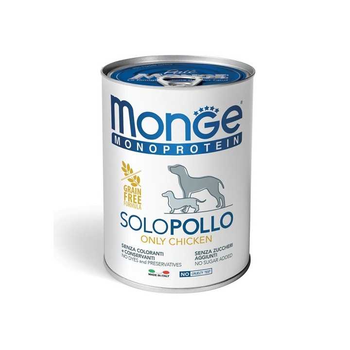 Monge Monoproteico Solo Pollo 400 Gr.