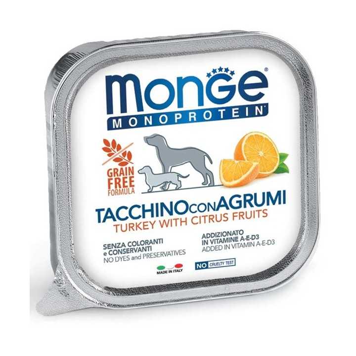 Monge Monoproteico Solo Tacchino & Agrumi 150 Gr.