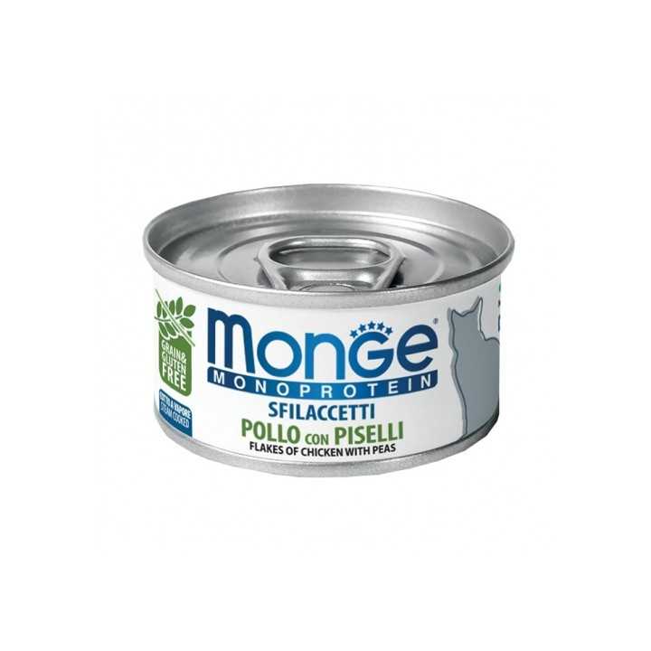 Monge Monoprotein Sfilaccetti Pollo & Piselli 80 Gr.