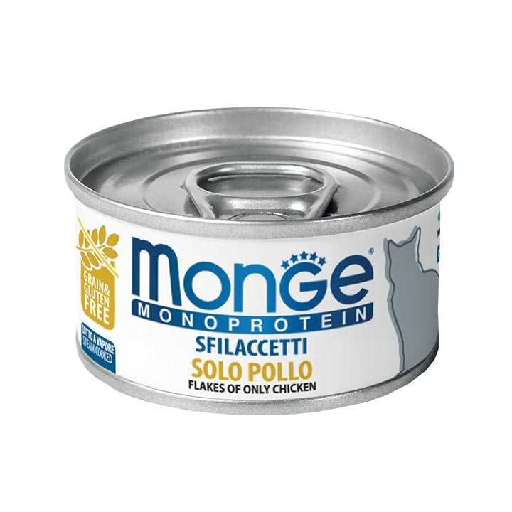 Monge Monoprotein Sfilaccetti Solo Pollo 80 Gr.