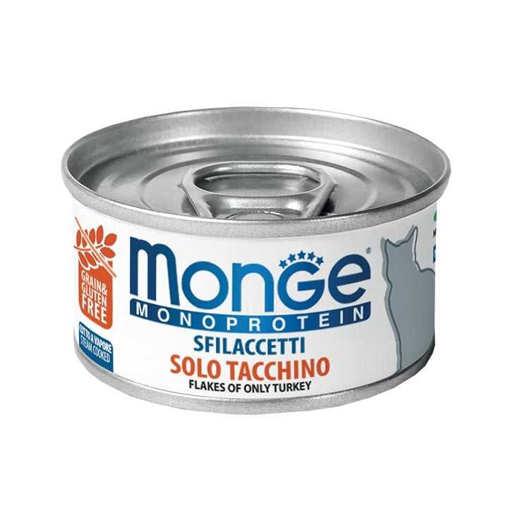 Monge Monoprotein Sfilaccetti Solo Tacchino 80 Gr.