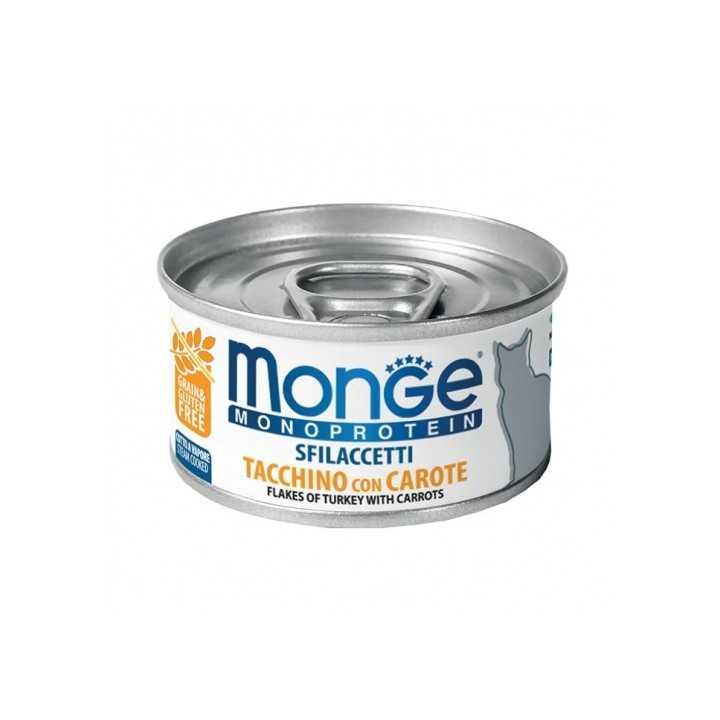 Monge Monoprotein Sfilaccetti Tacchino & Carote 80 Gr.
