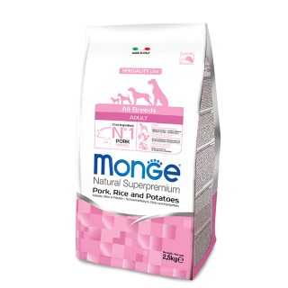 Monge Speciality Line Adult All Breeds Maiale Riso & Patate 12 Kg.