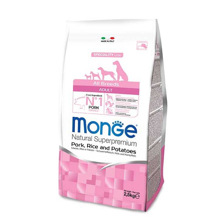 Monge Speciality Line Adult All Breeds Maiale Riso & Patate 12 Kg.