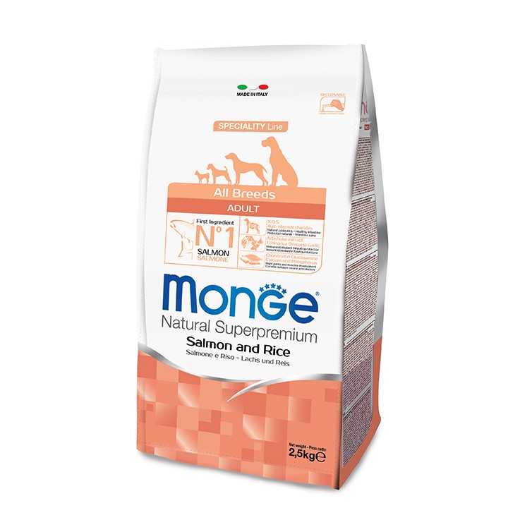 Monge Speciality Line Adult All Breeds Salmone & Riso 2,5 Kg.