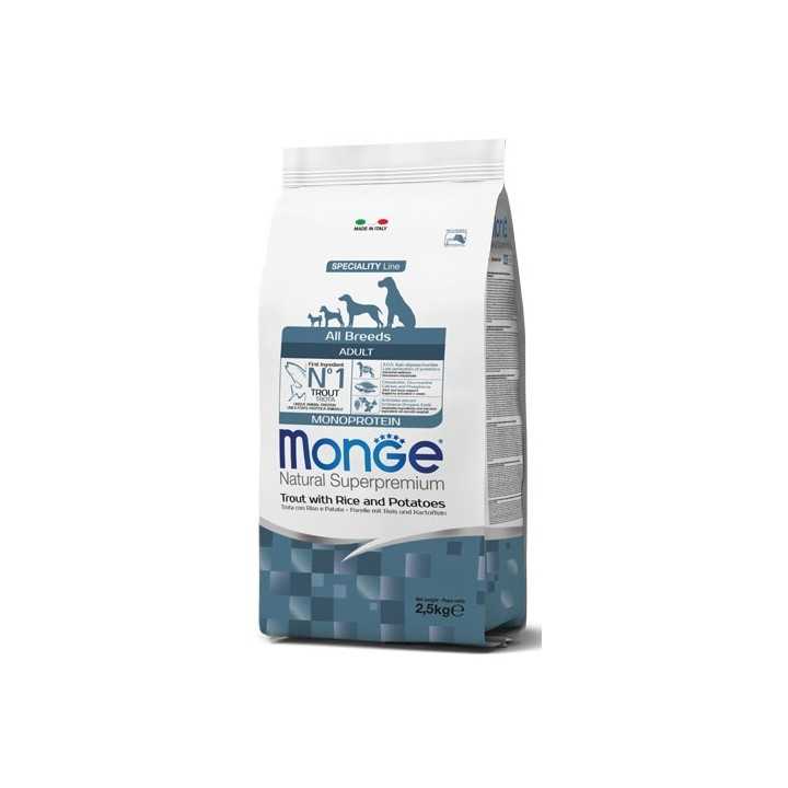 Monge Speciality Line Adult All Breeds Trota, Riso & Patate 2,5 Kg.