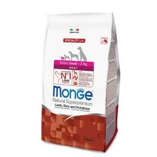 Monge Speciality Line Extra Small Adult Agnello Riso & Patate 2,5 Kg.