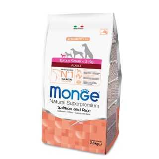 Monge Speciality Line Extra Small Adult Salmone & Riso 2,5 Kg.