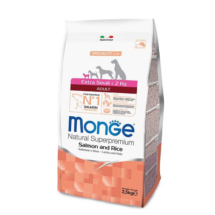 Monge Speciality Line Extra Small Adult Salmone & Riso 2,5 Kg.