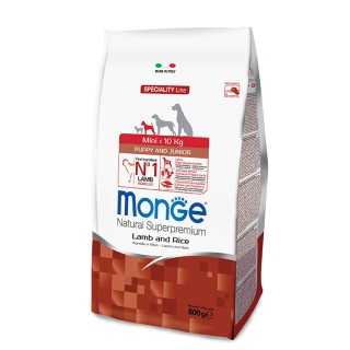Monge Speciality Line Mini Puppy & Junior Agnello & Riso 2,5 Kg.