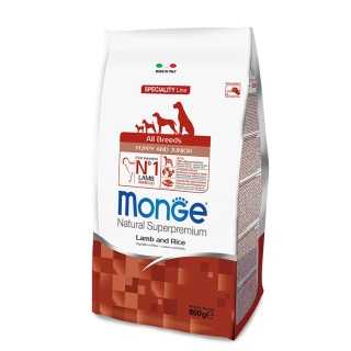Monge Speciality Line Puppy & Junior All Breeds Agnello & Riso 2,5 Kg.