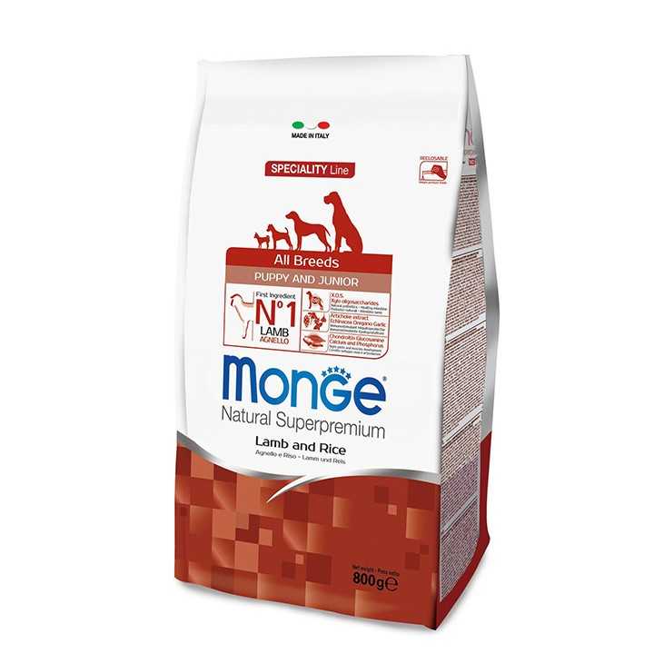 Monge Speciality Line Puppy & Junior All Breeds Agnello & Riso 2,5 Kg.
