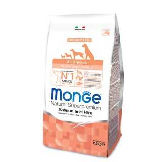 Monge Speciality Line Puppy & Junior All Breeds Salmone & Riso 12 Kg.