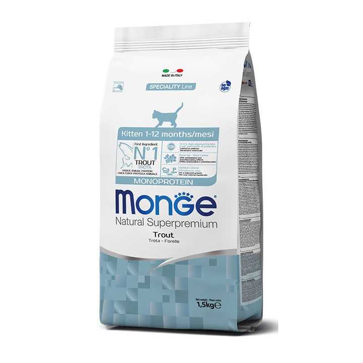 Monge Superpremium Cat Kitten Monoprotein Trota 1,5 Kg.