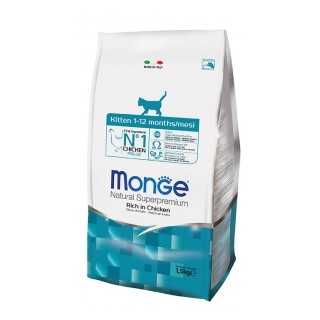Monge Superpremium Cat Kitten Ricco Di Pollo 1,5 Kg.