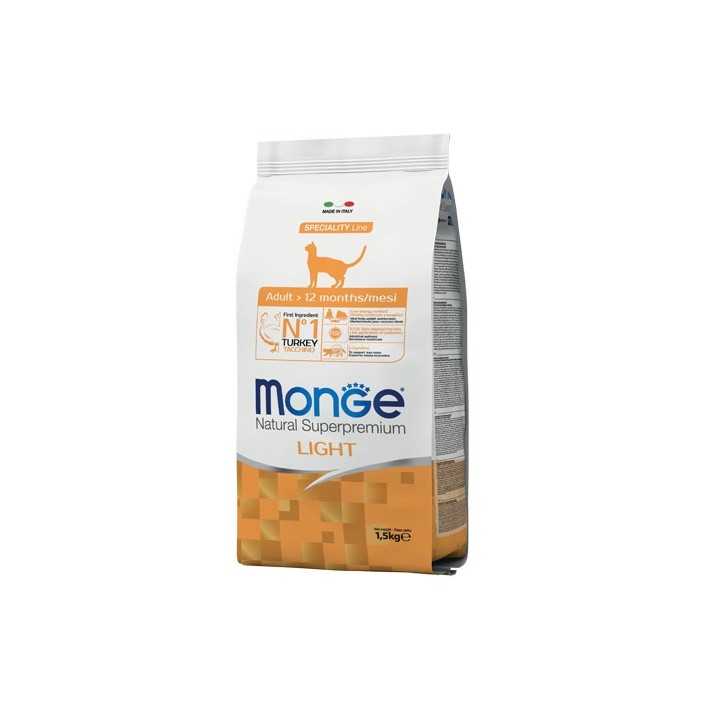 Monge Superpremium Cat Light Monoprotein Tacchino 1,5 Kg.