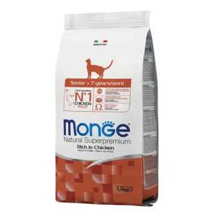 Monge Superpremium Cat Senior Monoprotein Pollo 1,5 Kg.