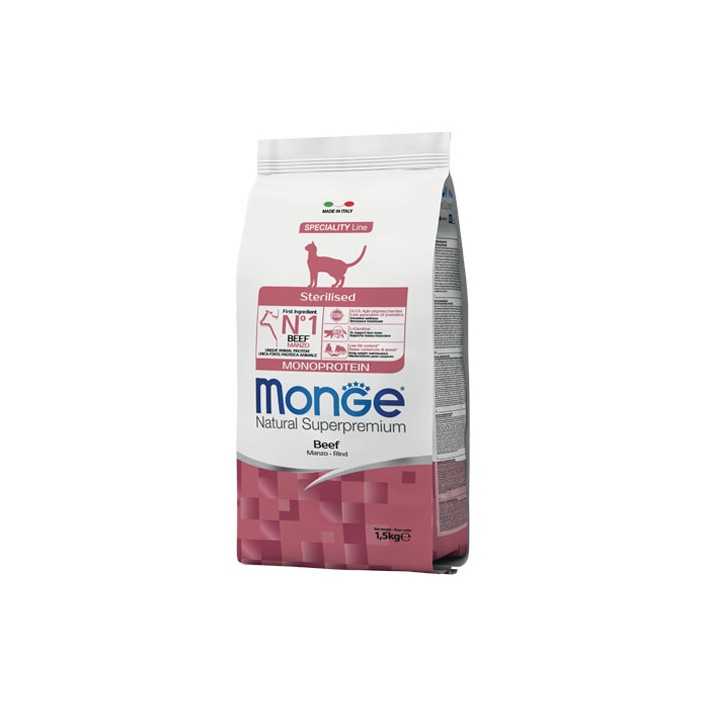 Monge Superpremium Cat Sterilized Manzo 1,5 Kg.