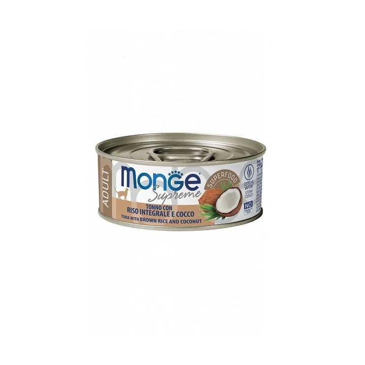 Monge Supreme Adult Tonno, Riso Integrale & Cocco 80 Gr.