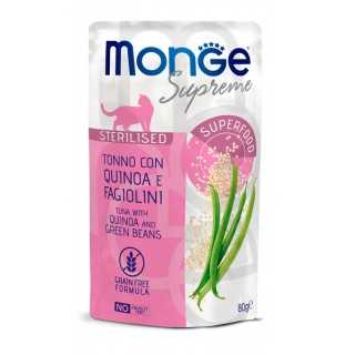 Monge Supreme Buste Sterilised Tonno, Quinoa & Fagiolini 80 Gr.