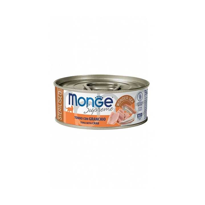 Monge Supreme Sterilised Tonno & Granchio 80 Gr.