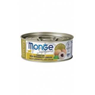 Monge Supreme Sterilised Tonno, Riso Integrale & Longan 80 Gr.