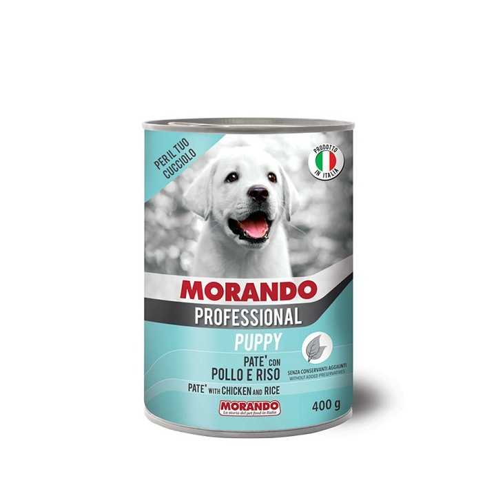 Morando Professional Pate' Puppy Pollo & Riso 400 Gr.