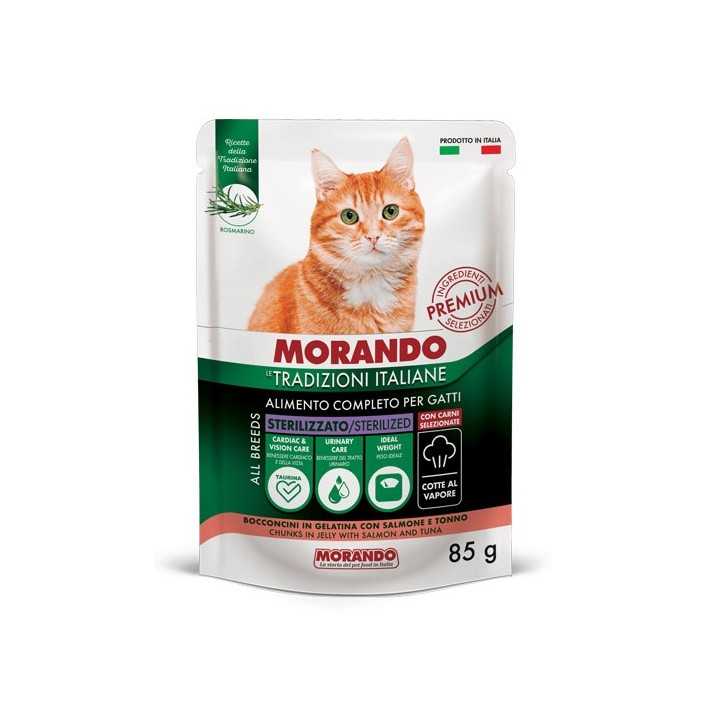 Morando Tradizioni Italiane Bocconcini Sterilized Salmone & Tonno 85 Gr.