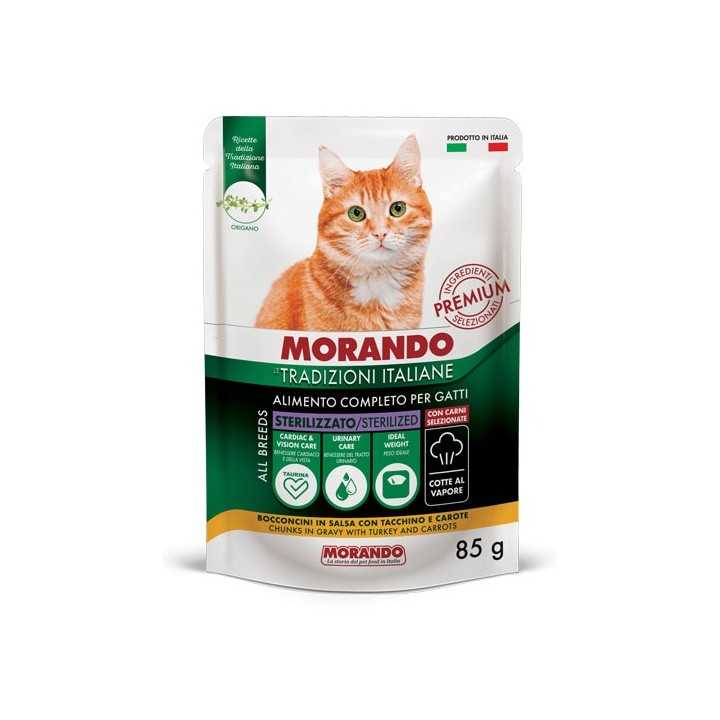 Morando Tradizioni Italiane Bocconcini Sterilized Tacchino & Carote 85 Gr.