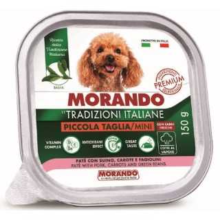 Morando Tradizioni Italiane Pate' Adult Mini Suino, Carote & Fagiolini 150 Gr.