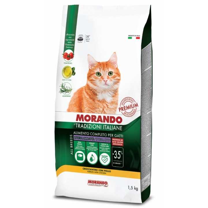 Morando Tradizioni Italiane Sterilized Pollo 1,5 Kg.
