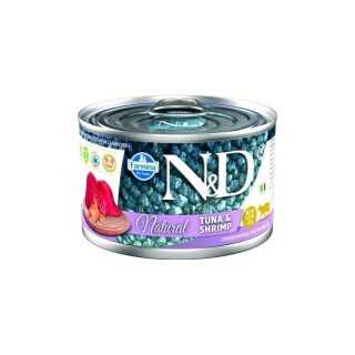 N&D Cat Natural Tonno & Gamberetti 140 Gr.