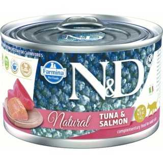 N&D Cat Natural Tonno & Salmone 140 Gr.