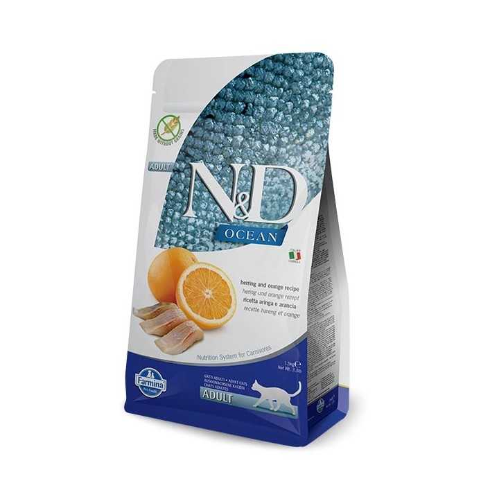 N&D Cat Ocean Aringa Zucca & Arancia 300 Gr.