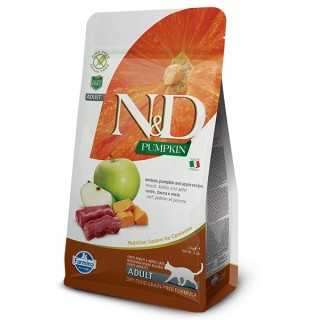 N&D Cat Pumpkin Formula Cervo Zucca & Mela 1,5 Kg.