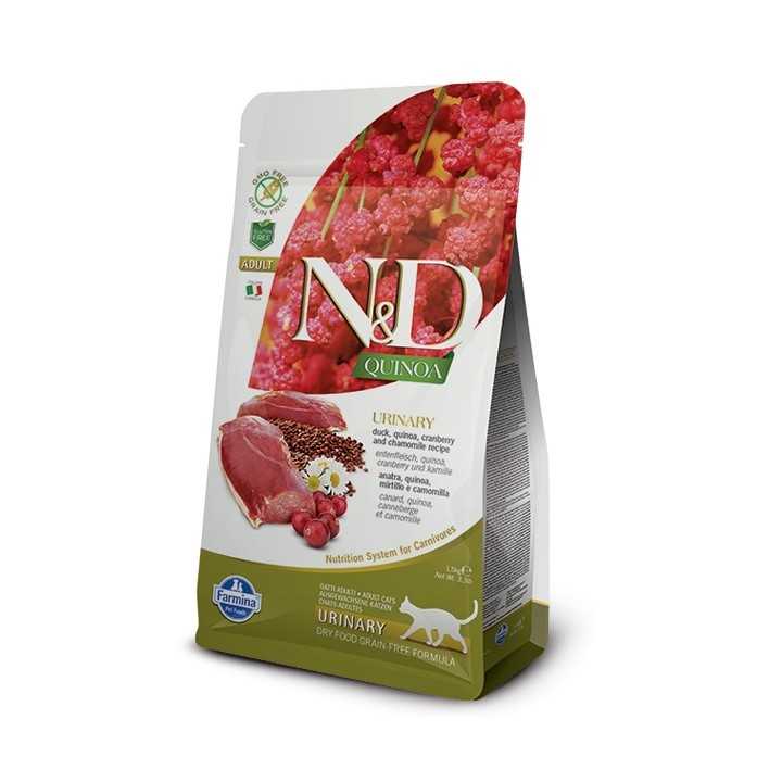 N&D Cat Quinoa Urinary Anatra Quinoa & Mirtillo 300 Gr.