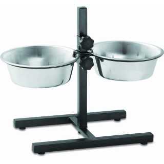 Also Supporto Con Ciotole 2 X 2,90 Lt. / Diam. 23 Cm.