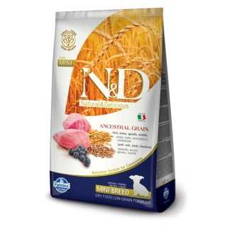N&D Dog Ancestral Grain Puppy Mini Agnello & Mirtillo 2,5 Kg.