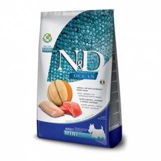 N&D Dog Ocean Adult Mini Salmone, Merluzzo & Melone 800 Gr.