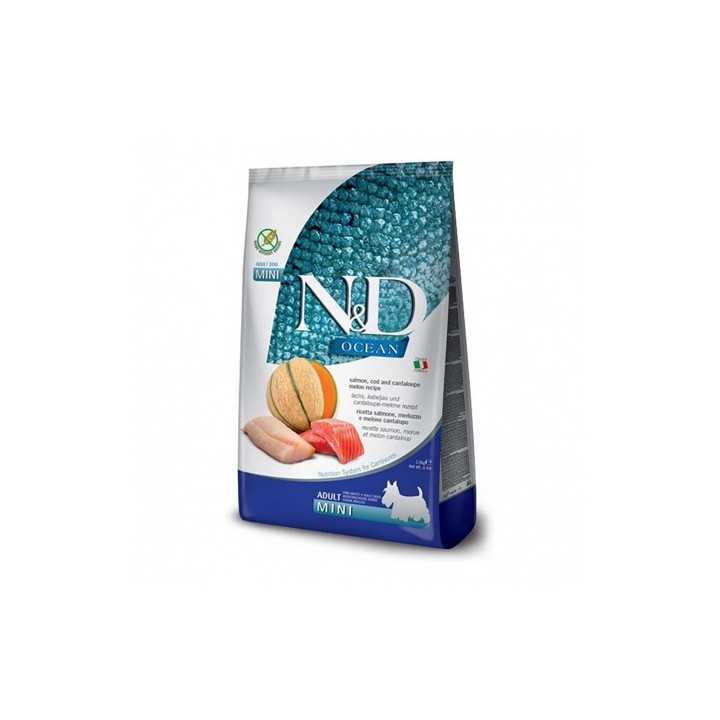 N&D Dog Ocean Adult Mini Salmone, Merluzzo & Melone 800 Gr.