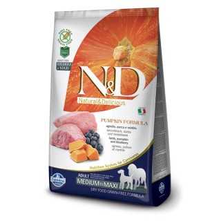 N&D Dog Pumpkin Adult Medium/Maxi Agnello, Zucca & Mirtillo 2,5 Kg.