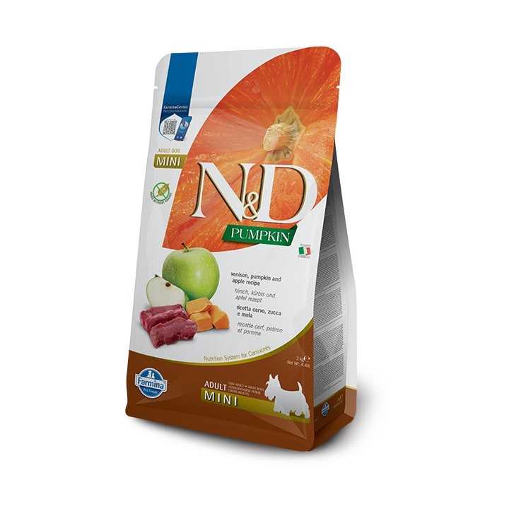 N&D Dog Pumpkin Adult Mini Cervo, Zucca & Mela 2 Kg.
