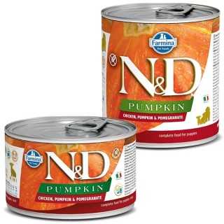N&D Dog Pumpkin Puppy Pollo, Zucca & Melograno 285 Gr.