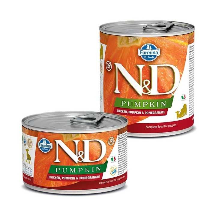 N&D Dog Pumpkin Puppy Pollo, Zucca & Melograno 285 Gr.