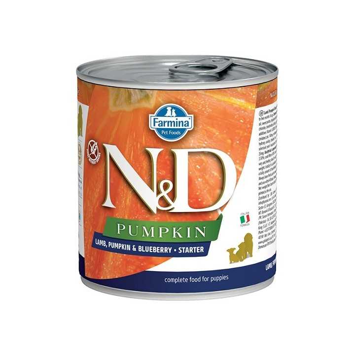 N&D Dog Pumpkin Starter Agnello, Zucca & Mirtilli 285 Gr.