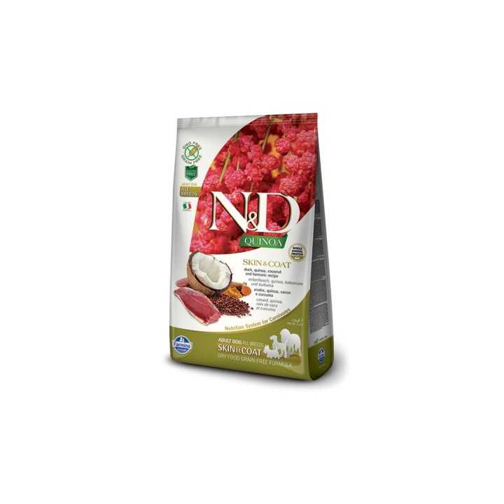 N&D Dog Quinoa Skin & Coat Adult Anatra Quinoa & Curcuma 2,5 Kg.