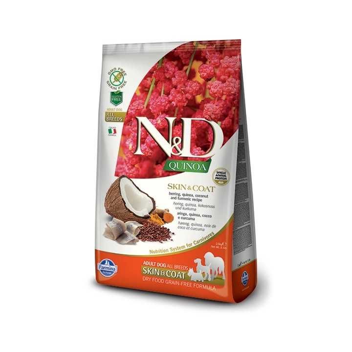 N&D Dog Quinoa Skin & Coat Adult Aringa Quinoa & Cocco 7 Kg.